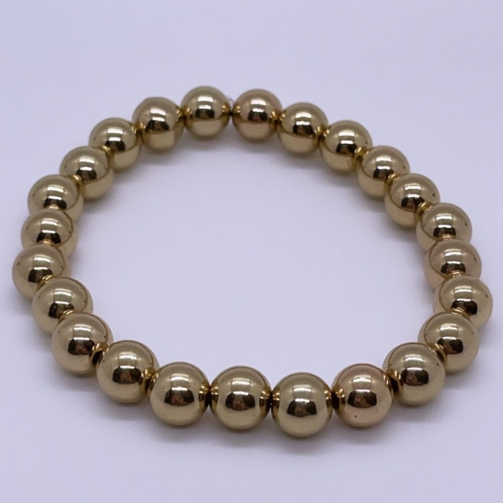 NWT Wool + Pepper Co. Gold Beaded Bracelet - Picture 2 of 5
